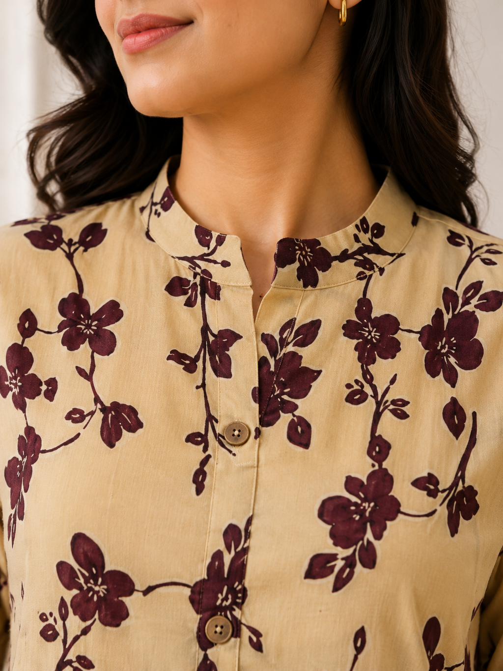 Women's Cotton Blend Embroidered Kurti with Pant Set | DCVK-09