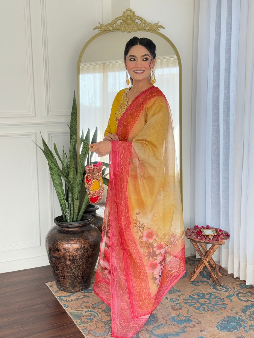 Women's Embroidered Rayon Kurta Pant Dupatta Set | Designer Ethnic Suit | D697